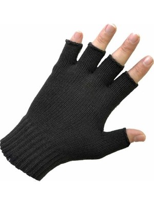 Reform Kurumsal Tedarik Siyah Parmaksız Kesik Parmak Eldiven
