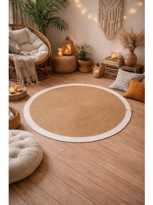 Soft Home Yuvarlak Jüt Kilim