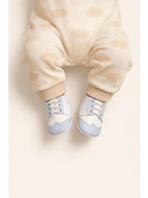 Minissa Baby Kids Hakiki Deri Bebek Ayakkabısı Kaydırmaz Tabanlı Ilk Adım Ayakkabısı Bağcıklı