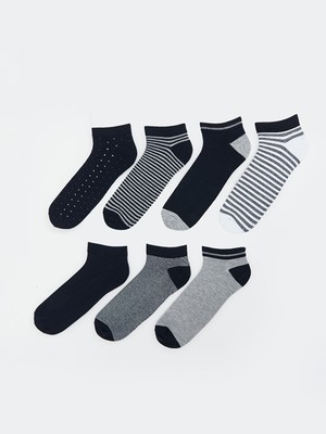 Lcw Karışık Çizgili Erkek Patik Çorap 7'li