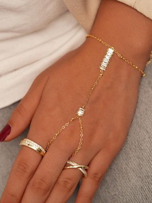 Zuum Zirkon Taşlı Baget Detaylı Şahmeran