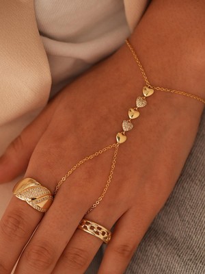 Zuum Zirkon Taşlı Kalp Tasarım Şahmeran