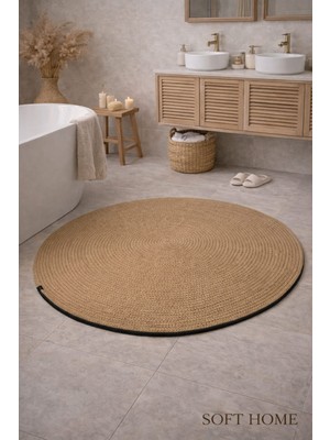 Soft Home Yuvarlak Jüt Kilim