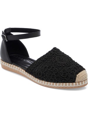 Tergan  Siyah Tekstil Kadın Sandalet - K25Y1SN67862-I46
