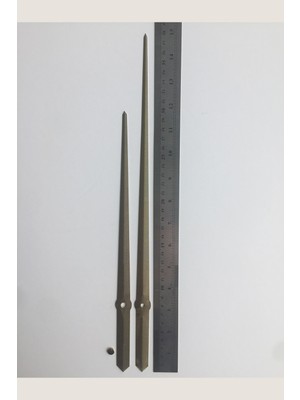 PremiumPort Şık Altın Renkli Uzun Boy Akrep ve Yelkovan Takımı