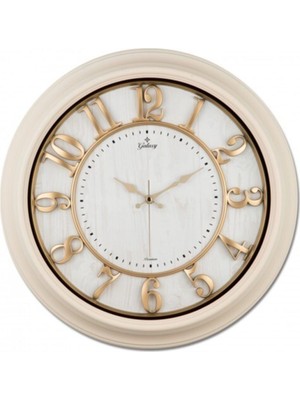 PremiumPort Büyük Boy Lüks Kabartmalı Rakamlı Modern Duvar Saati 46 cm