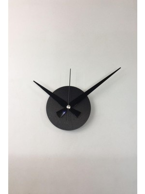 PremiumPort Metal Göbek Siyah Saat Motoru Akrep ve Yelkovan, Standart Boy