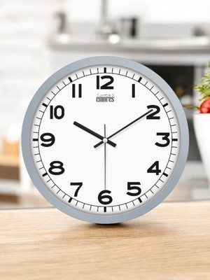 PremiumPort 30 cm Şık Cam Duvar Saati, Sessiz Mekanizma, Modern Tasarım