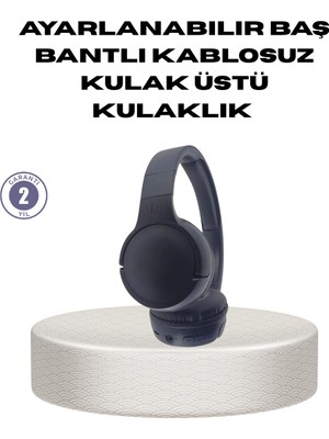 Senson Bluetooth 5.0 Siyah Kablosuz Kulaklık 18 Saat Batarya Katlanabilir Tasarım - Lisinya