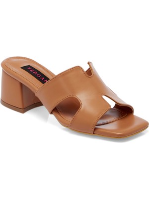 Tergan  Taba Vegan Kadın Terlik - K25Y1TR68006-Q3Z