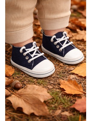 Minissa Baby Kids Bebek Ilk Adım Ayakkabısı, Kaydırmaz Tabanlı Yürüyüş Ayakkabısı, Patik Convers