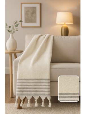 Rozet Tekstil Koltuk Kanepe Örtüsü Koruyucu | Koltuk Şalı | 170X200 | Çekyat Örtüsü |