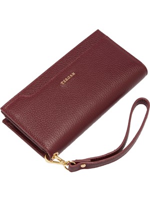 Tergan Bordo Deri Kadın Cüzdan - S1CB00005817-M71
