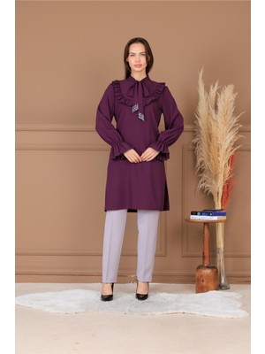 Modaviki Asel Tunik Mürdüm ELB84