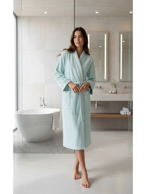 Class Bambu Kimono Kadın Bornoz Mint