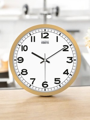 PremiumPort 30 cm Gerçek Cam Sessiz Mekanizma Duvar Saati, Şık ve Modern Tasarım