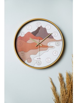 PremiumPort Şık 30 cm Cam Duvar Saati, Sessiz Mekanizma, Modern ve Zarif Tasarım