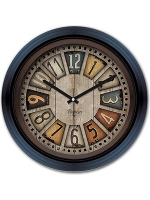 PremiumPort Modern Camlı Duvar Saati, Şık ve Zarif Dekorasyon Parçası, 35X35 cm