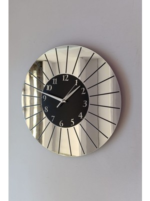 PremiumPort Şık ve Modern Aynalı Duvar Saati ile Evinize Zarafet Katın