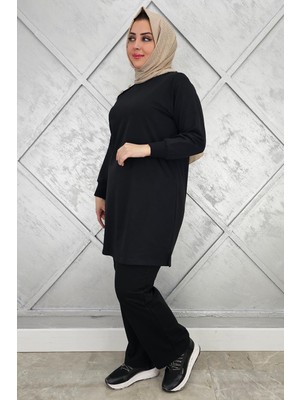 Pys Giyim Kadın Omuz Düğme Detaylı Tesettür Takım