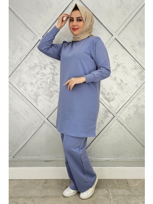 Pys Giyim Kadın Omuz Düğme Detaylı Tesettür Takım