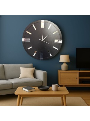 PremiumPort Şık Ahşap Modern Duvar Saati, Sessiz Mekanizma, Dekoratif Tasarım