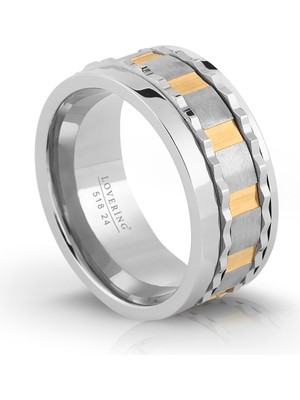 Lovering LVR518E Erkek Çelik Yüzük