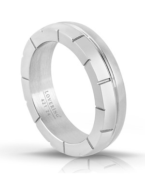 Lovering LVR421E Erkek Çelik Yüzük