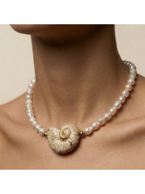 THEIA GemWorks Miva — İnci & Hematit Kolye