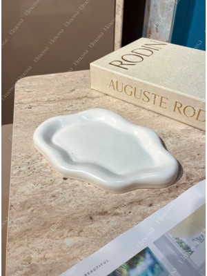 Elmessa Dekoratif Takı Tabağı,dekoratif Bulut Tabağı(Verniklidir)