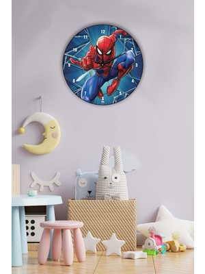 PremiumPort Renkli Çocuk Odası Duvar Saati 30X30CM, Eğlenceli ve Şık Tasarım