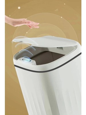 Eco Lounge 20 Lt Sensörlü Çöp Kovası – Akıllı Antibakteriyel Pilli Otomatik Kapaklı 4 Kalem Pil Dahil