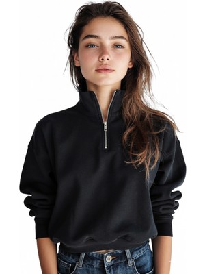 Siyah Fermuarlı Sweet