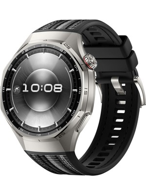 Sneezy Huawei Watch Gt6 Pro 46MM Ile Uyumlu Örgü Desen Metal Tokalı Silikon Akıllı Saat Kordonu
