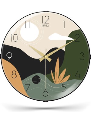 PremiumPort Şık Tasarımlı Modern Sessiz Mekanizmalı 36CM Duvar Saati