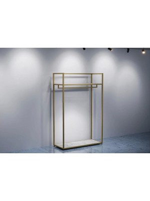 MD Vitrin Dekorasyon Md Vitrin Dekorayson Dekoratif Butik Mağaza Düz Tekli Elbise Askılık