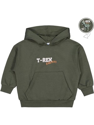 Civil Boys Trex Roar Baskılı 2-5 Yaş Sweatshirt - Haki 5-6 Yaş