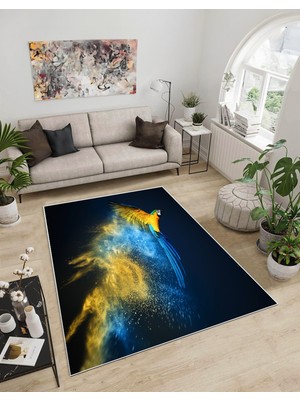 Dijidekor Shine M(284) Sarı Saçaksız Mutfak Koridor Yolluk Salon Yatak Odası Halısı