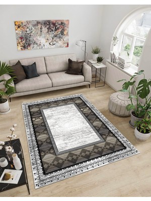 Dijidekor Shine M(40) Gri Saçaksız Mutfak Koridor Yolluk Salon Yatak Odası Halısı