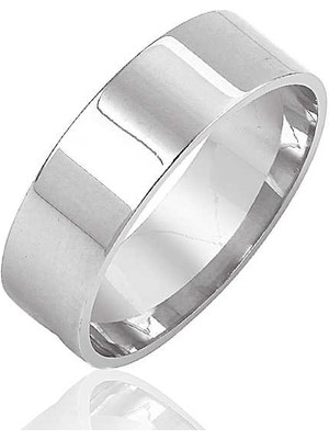 Fumeyabi Gümüş Rodyum Kaplama Alyans