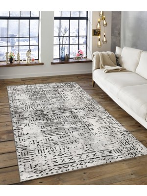 Dijidekor Shine M(171) Gri Saçaksız Mutfak Koridor Yolluk Salon Yatak Odası Halısı