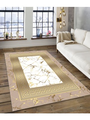 Dijidekor Shine M(147) Gold Saçaksız Mutfak Koridor Yolluk Salon Yatak Odası Halısı