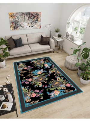 Dijidekor Shine M(278) Siyah Saçaksız Mutfak Koridor Yolluk Salon Yatak Odası Halısı