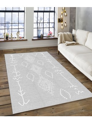 Dijidekor Shine M(167) Gri Saçaksız Mutfak Koridor Yolluk Salon Yatak Odası Halısı