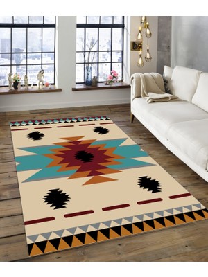 Dijidekor Shine M(205) Turuncu Saçaksız Mutfak Koridor Yolluk Salon Yatak Odası Halısı