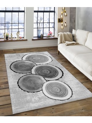 Dijidekor Shine M(165) Gri Saçaksız Mutfak Koridor Yolluk Salon Yatak Odası Halısı