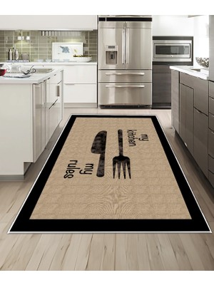 Dijidekor Shine M(252) Kahverengi Saçaksız Mutfak Koridor Yolluk Salon Yatak Odası Halısı