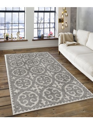 Dijidekor Shine M(201) Gri Saçaksız Mutfak Koridor Yolluk Salon Yatak Odası Halısı