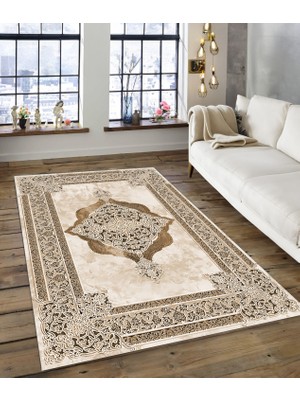 Dijidekor Shine M(125) Krem Saçaksız Mutfak Koridor Yolluk Salon Yatak Odası Halısı