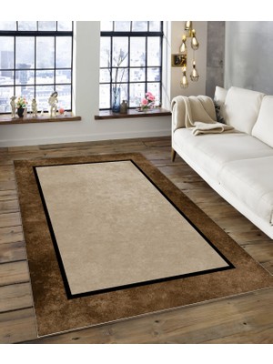 Dijidekor Shine M(176) Kahverengi Saçaksız Mutfak Koridor Yolluk Salon Yatak Odası Halısı